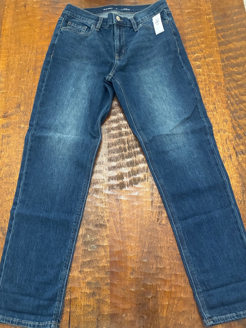 Old Navy Women's Dark Wash Straight Leg Jeans